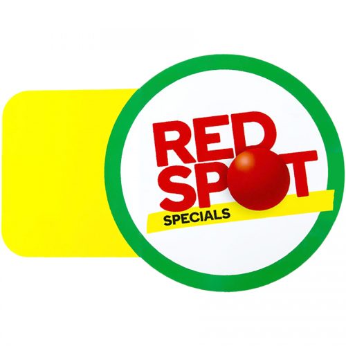 Polypropylene Plastic Signage - Red Spot Special